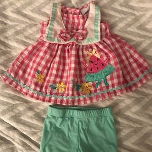 Nannette Baby top and short set